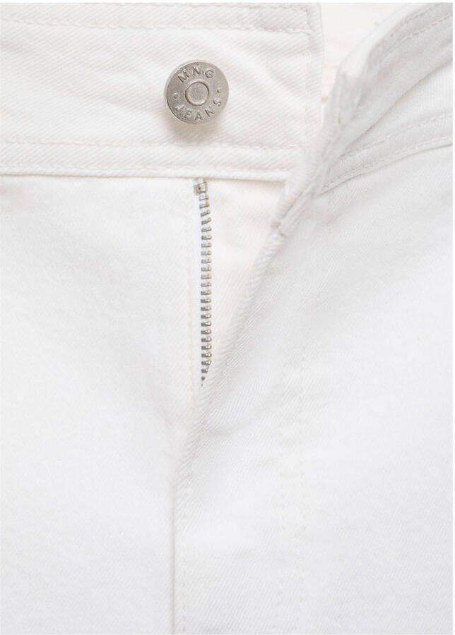 Mango high waist wide leg jeans wit - Foto 2