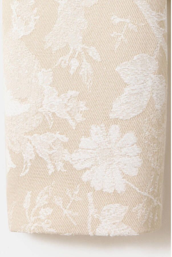 Mango jacquard jasje met print beige - Foto 3