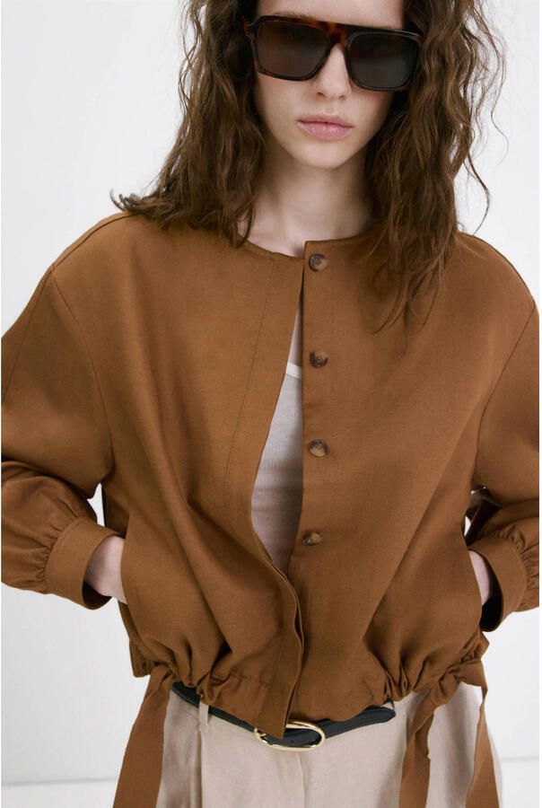 Mango jasje camel