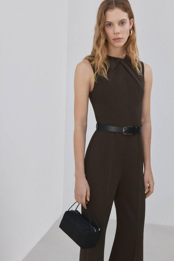 Mango jumpsuit bruin - Foto 2