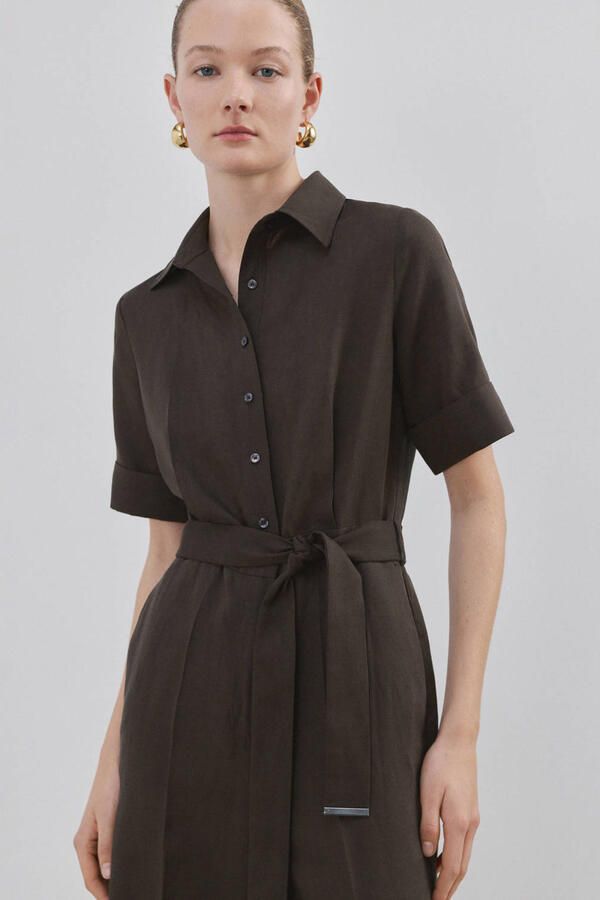 Mango jumpsuit bruin