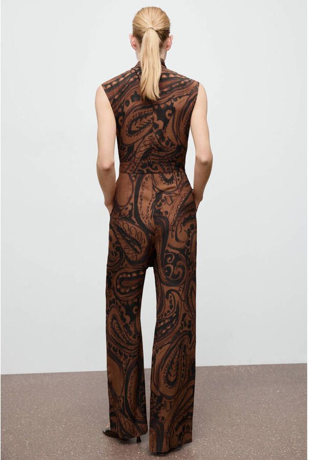 Mango jumpsuit bruin - Foto 3