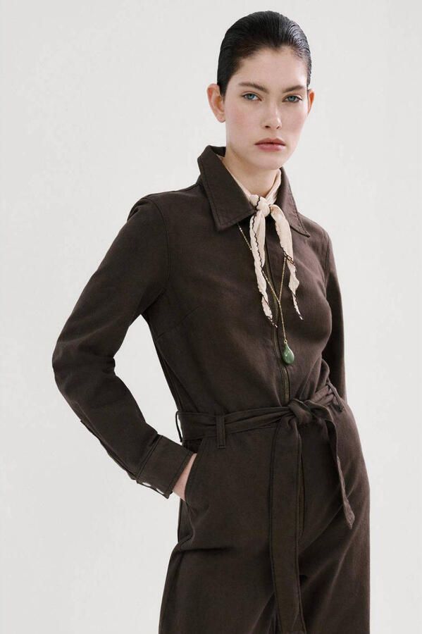 Mango jumpsuit bruin - Foto 3