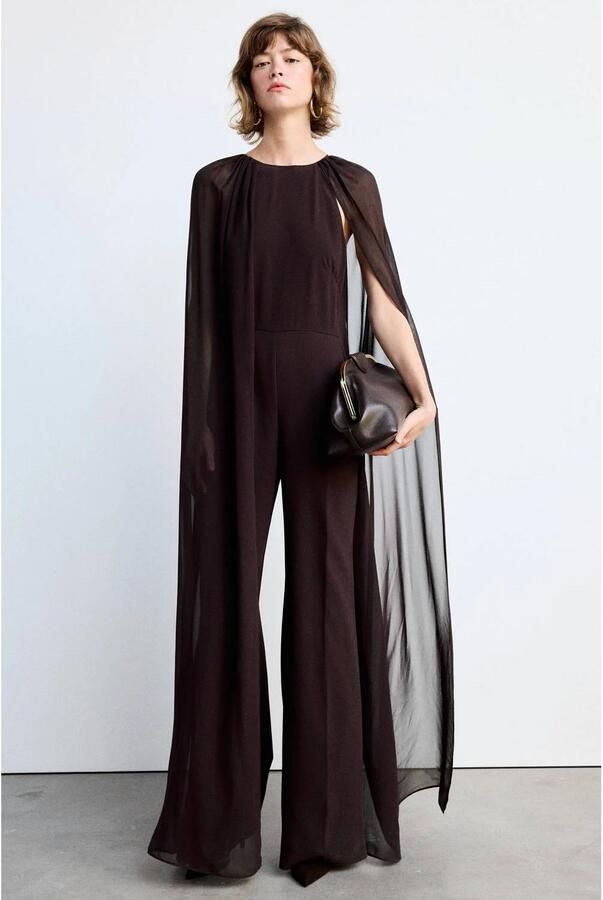 Mango jumpsuit bruin - Foto 3