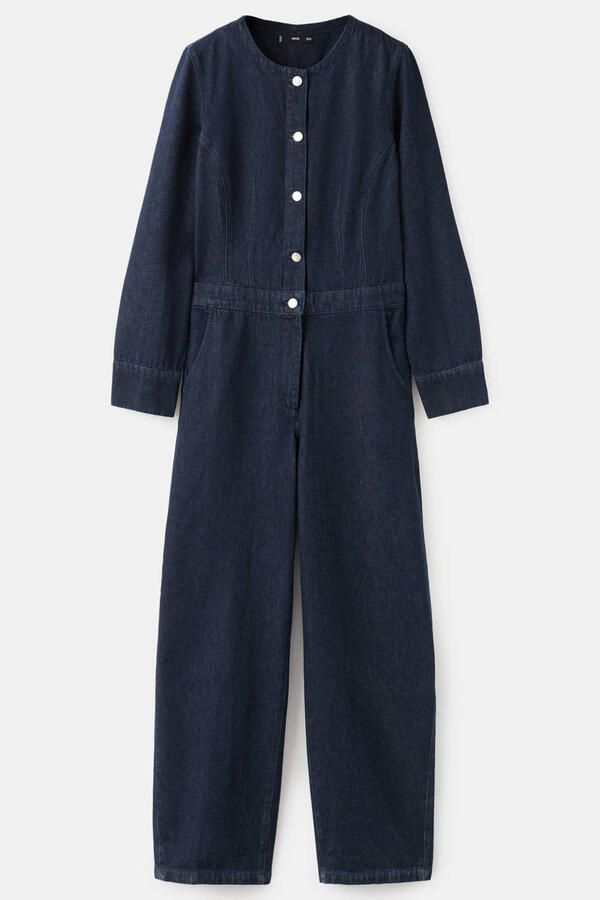 Mango jumpsuit dark blue denim - Foto 3