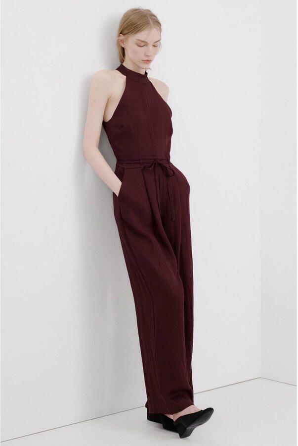 Mango jumpsuit donkerrood