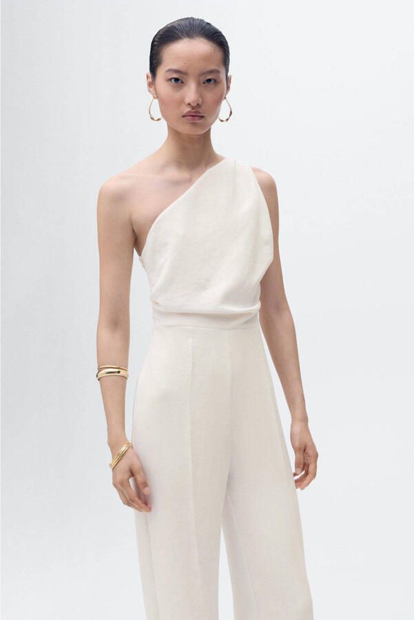 Mango jumpsuit ecru