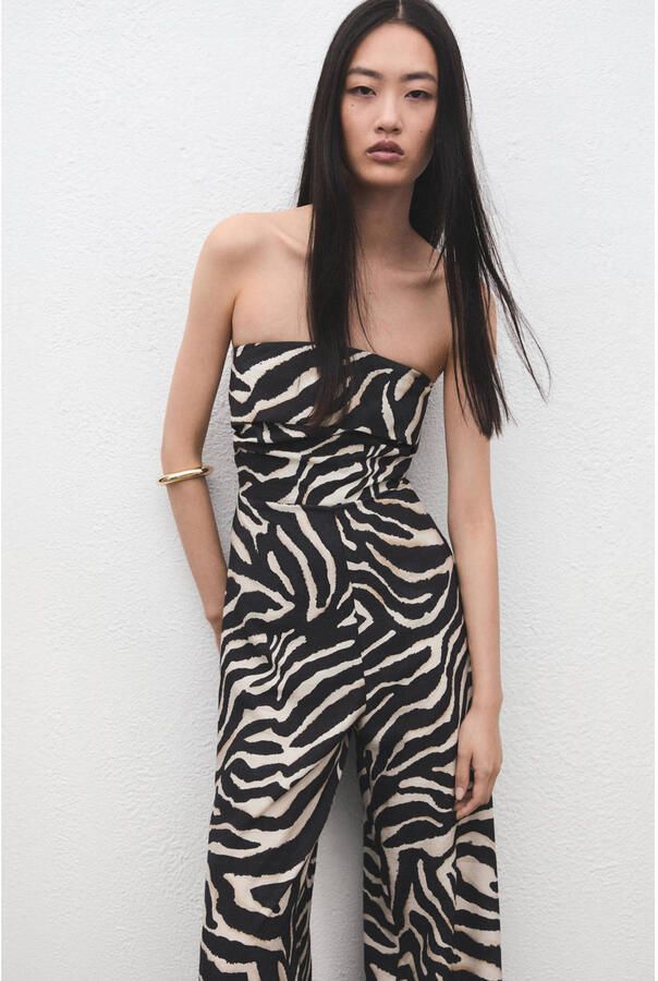 Mango jumpsuit ecru