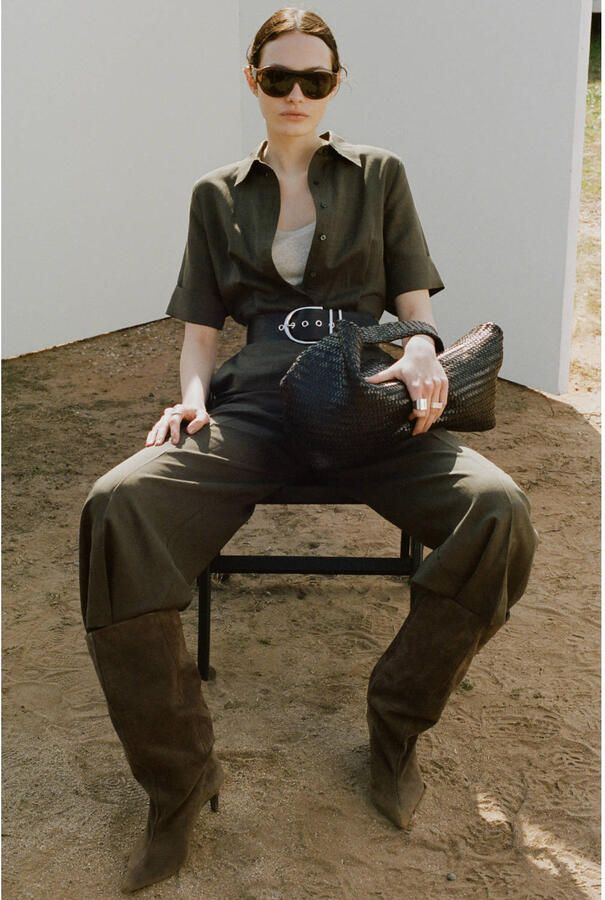 Mango jumpsuit kaki - Foto 2