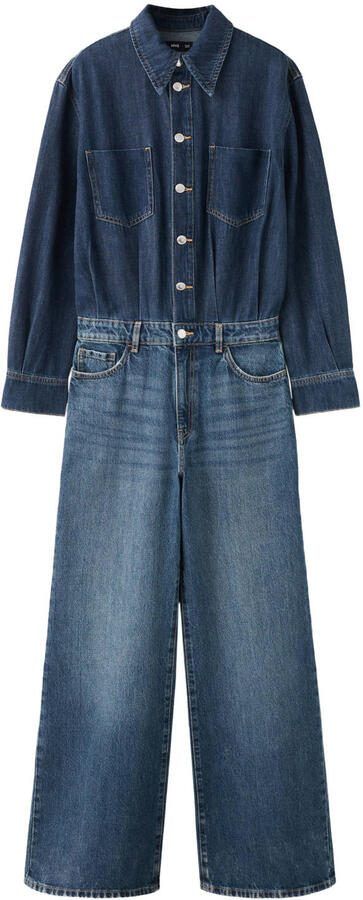 Mango jumpsuit medium blue denim - Foto 3