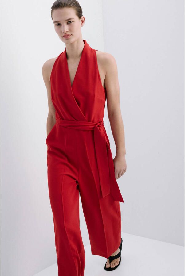 Mango jumpsuit rood