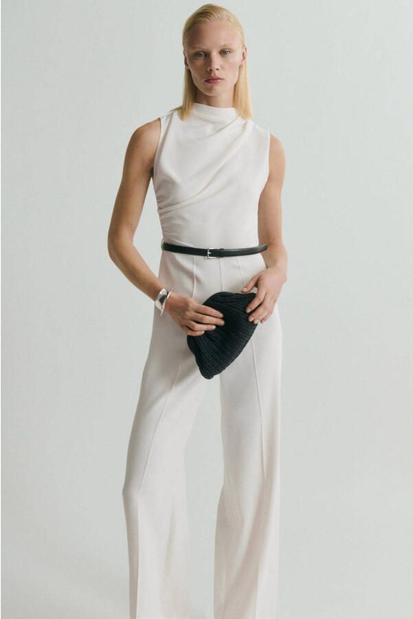 Mango Jumpsuit wit