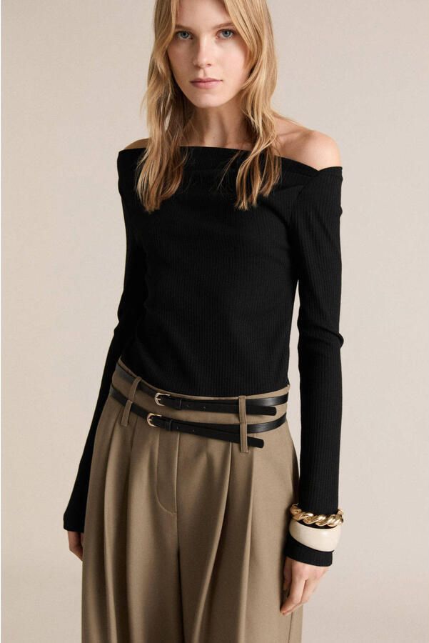 Mango jumpsuit zwart