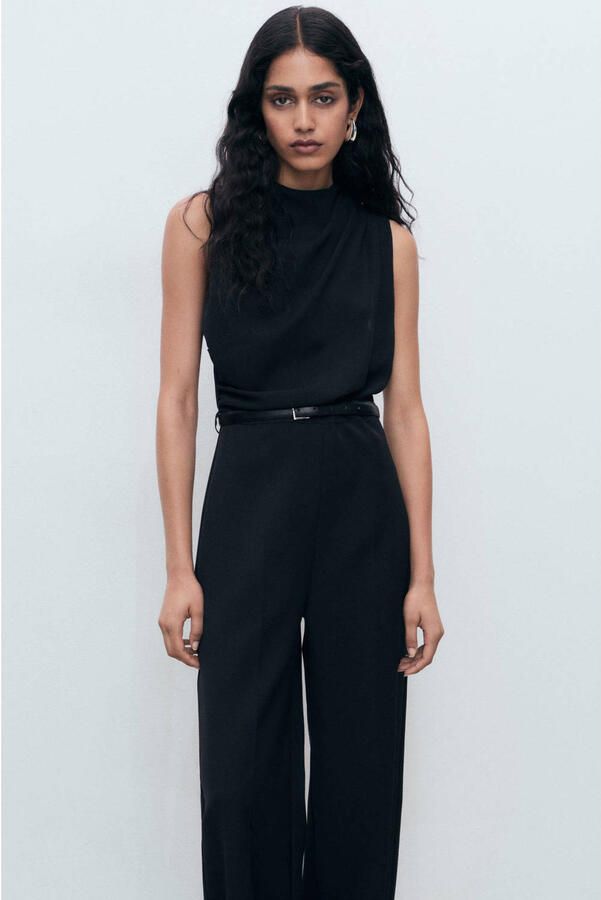 Mango jumpsuit zwart