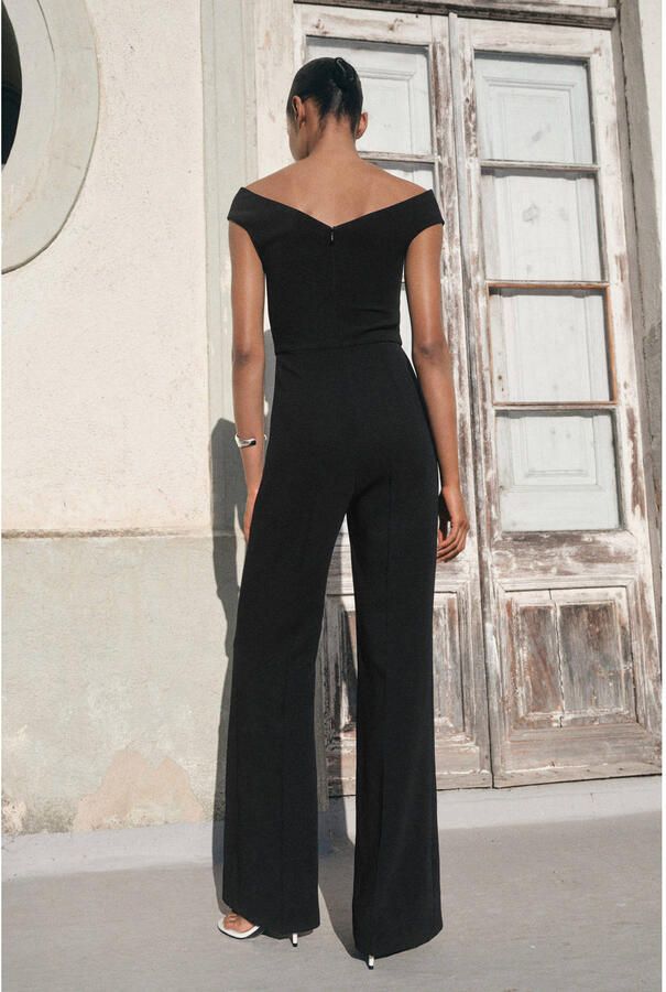 Mango jumpsuit zwart