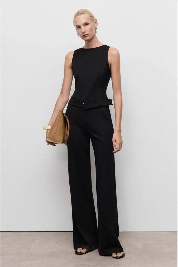 Mango jumpsuit zwart