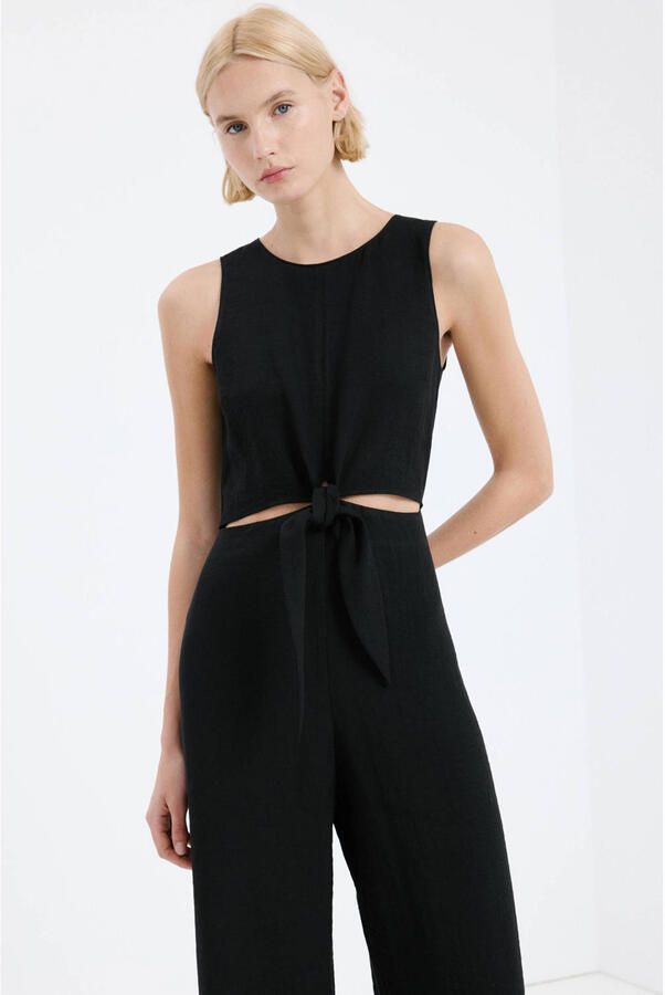 Mango jumpsuit zwart