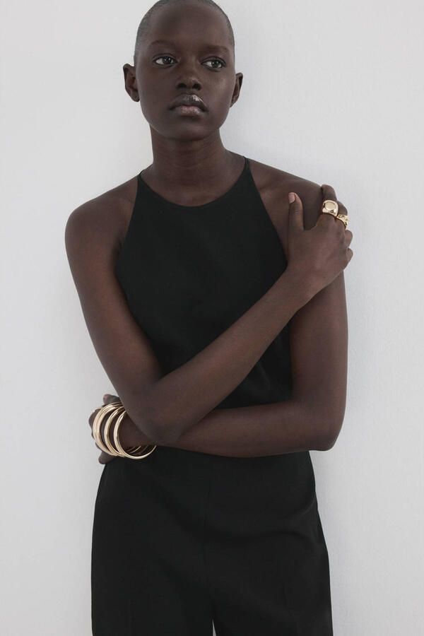 Mango jumpsuit zwart