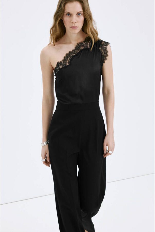 Mango jumpsuit zwart