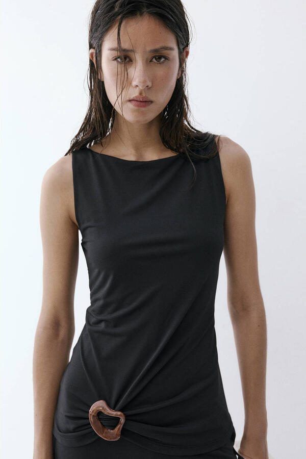 Mango jumpsuit zwart