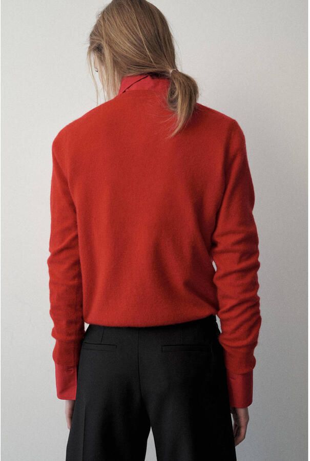 Mango kasjmier pullover rood - Foto 3