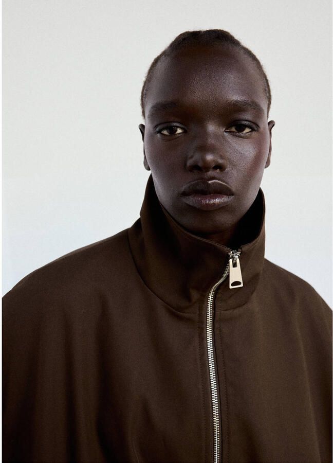 Mango katoenen jacket bruin - Foto 2