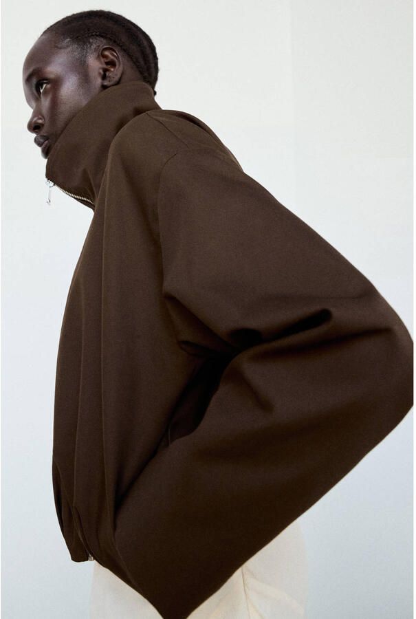 Mango katoenen jacket bruin - Foto 3