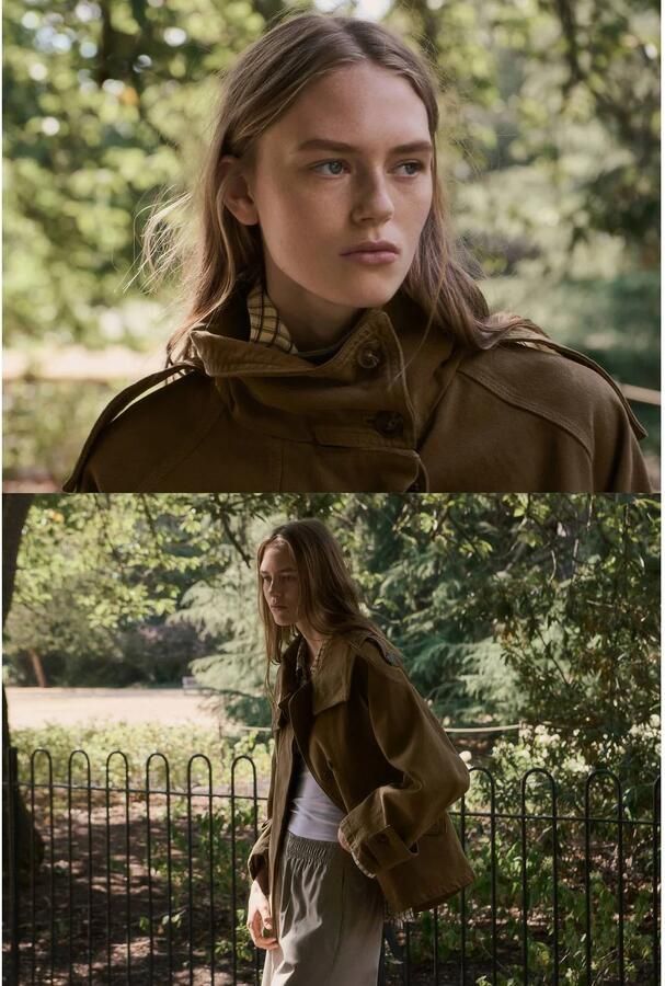 Mango katoenen parka beige - Foto 2