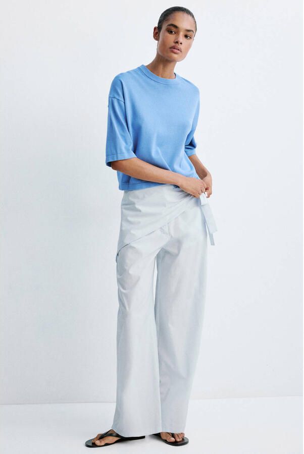 Mango katoenen sweater blauw - Foto 2
