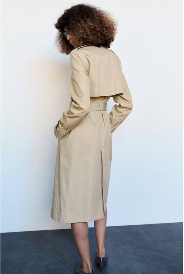Mango katoenen trenchcoat beige - Foto 2