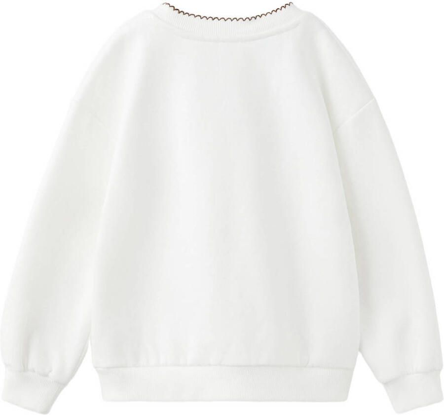 Mango Kids 101 Dalmatiërs sweater met print wit - Foto 2