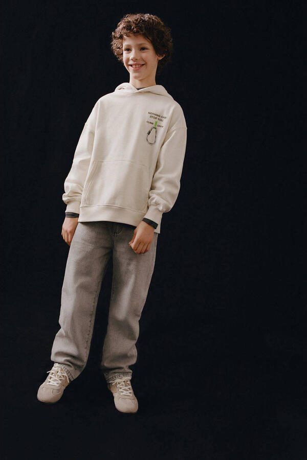 Mango Kids baggy jeans grey denim