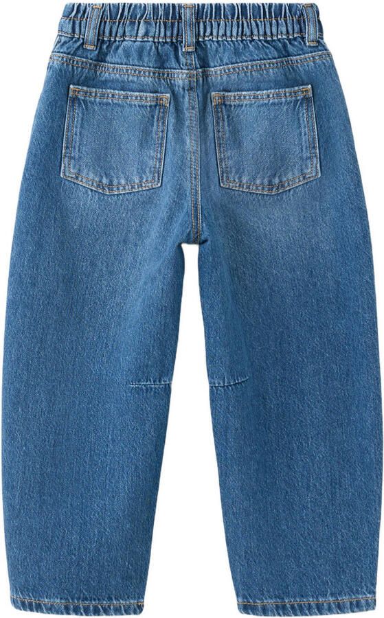 Mango Kids ballon barrel jeans mediumblauw