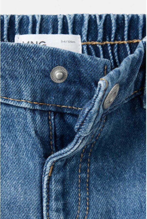 Mango Kids ballon barrel jeans mediumblauw - Foto 2