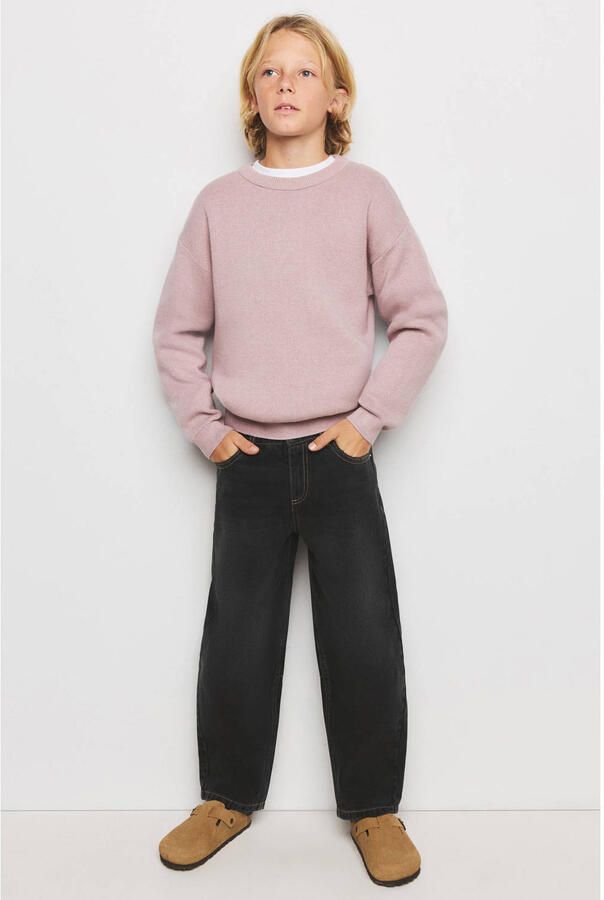 Mango Kids ballon barrel jeans zwart