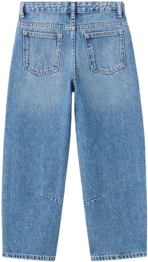 Mango Kids ballon wide leg jeans mediumblauw