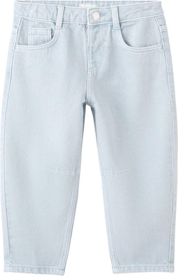 Mango Kids barrel jeans light blue denim