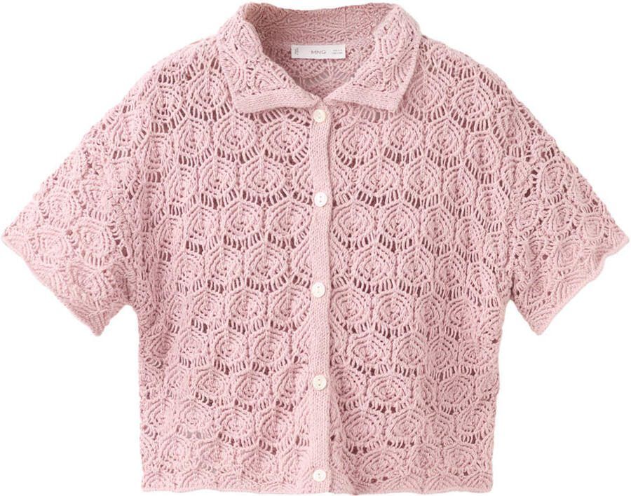 Mango Kids blouse lichtroze