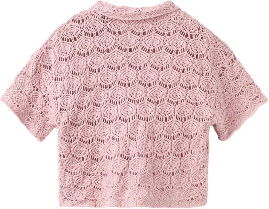 Mango Kids blouse lichtroze - Foto 2