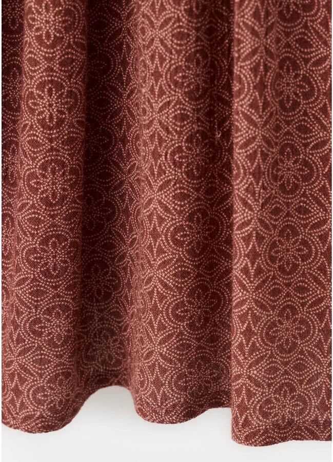 Mango Kids blouse met print roest koper Meisjes Viscose Ronde hals All over print - Foto 2