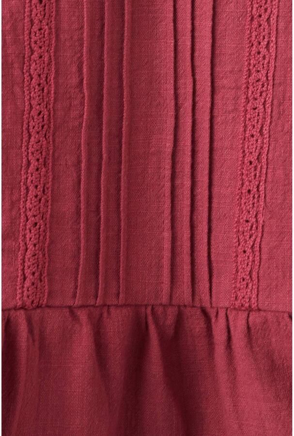 Mango Kids blouse rood Top Meisjes Katoen Ronde hals Effen - Foto 3