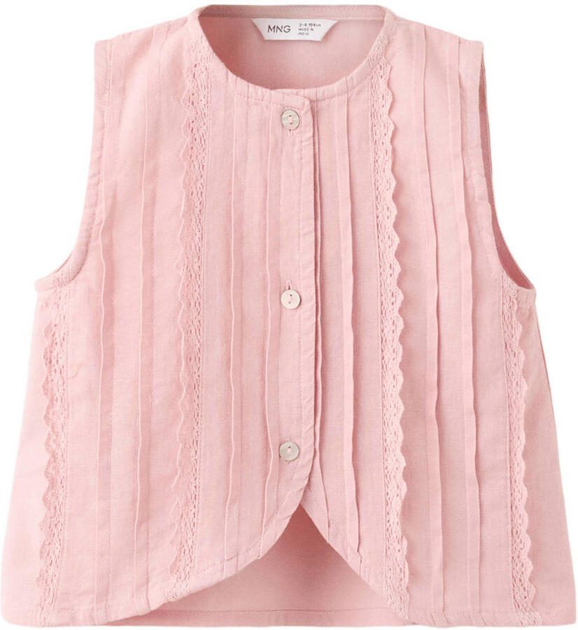 Mango Kids blouse roze