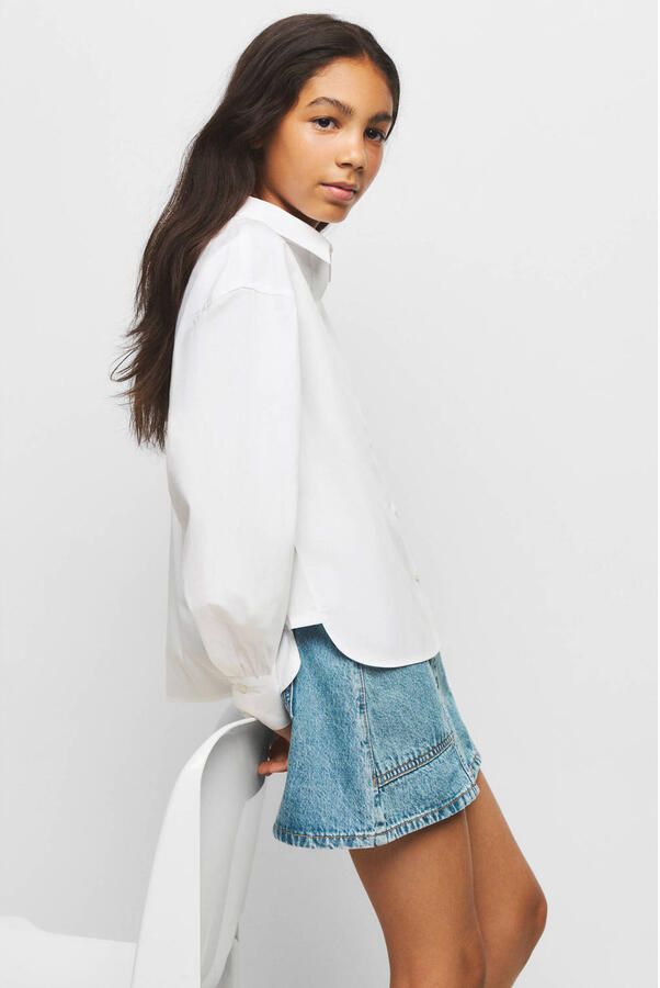 Mango Kids blouse wit - Foto 3