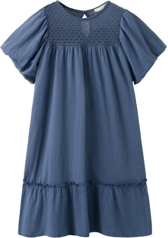 Mango Kids blousejurk blauw
