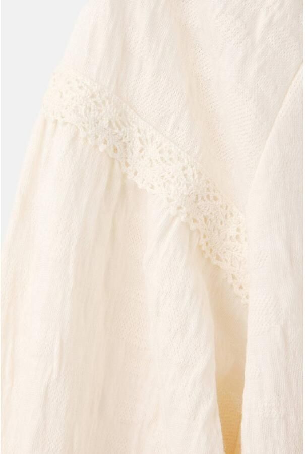 Mango Kids blousetop beige Meisjes Katoen Ronde hals Effen - Foto 3