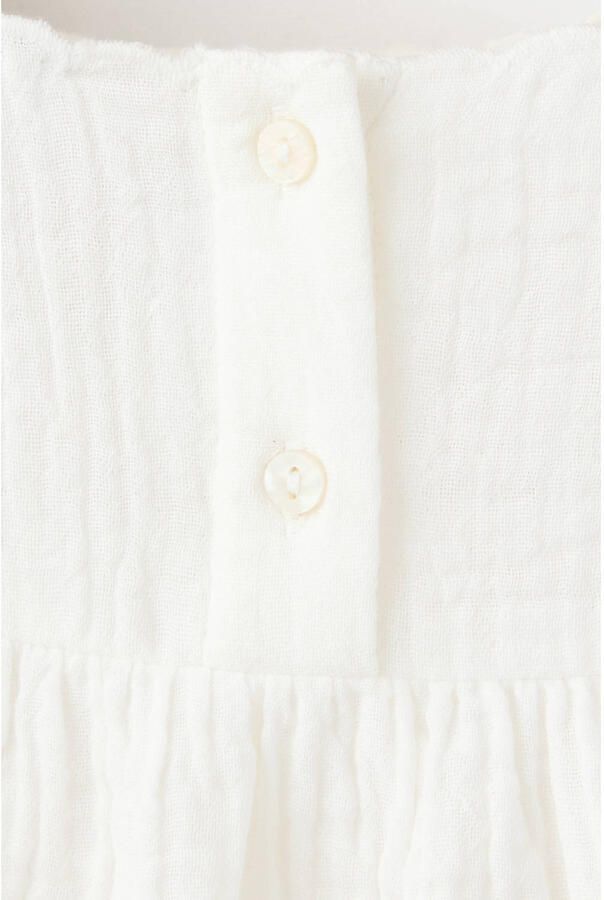 Mango Kids blousetop met borduursels ecru - Foto 2