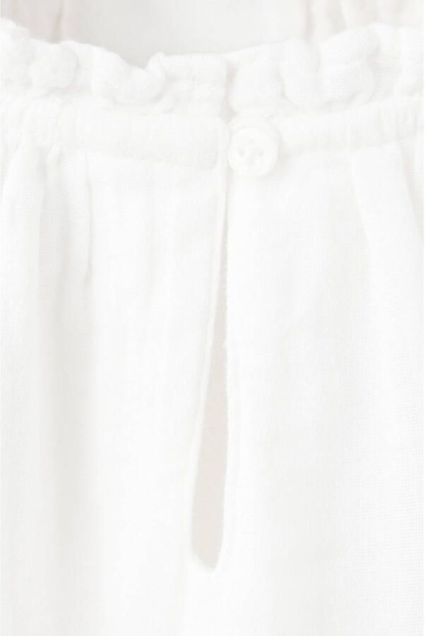 Mango Kids blousetop met borduursels wit - Foto 4