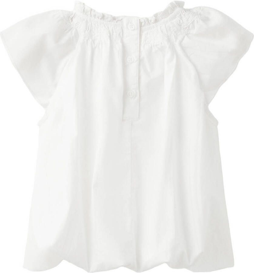 Mango Kids blousetop met borduursels wit - Foto 2