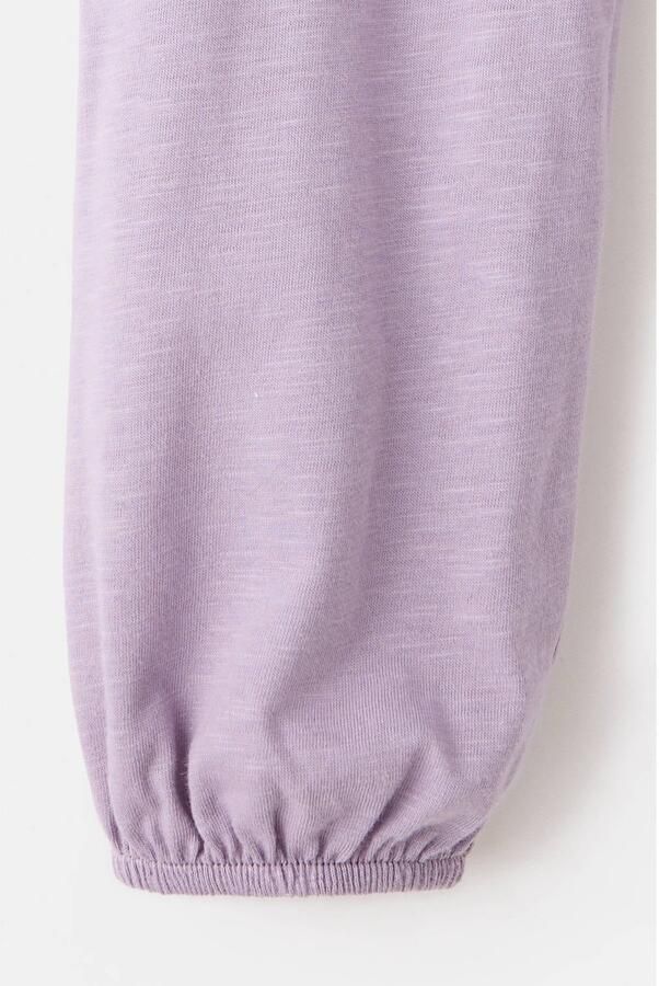 Mango Kids blousetop met open schouders en ruches lila - Foto 2