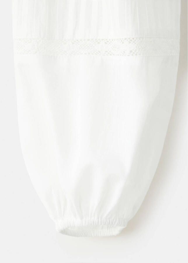 Mango Kids blousetop met ruches ecru - Foto 3